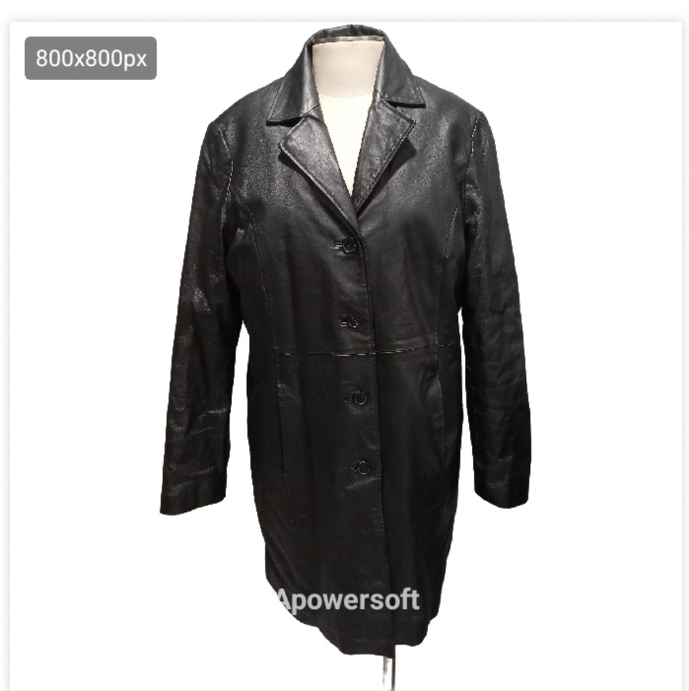 Phase two leather coat Jacket size extra large Tall